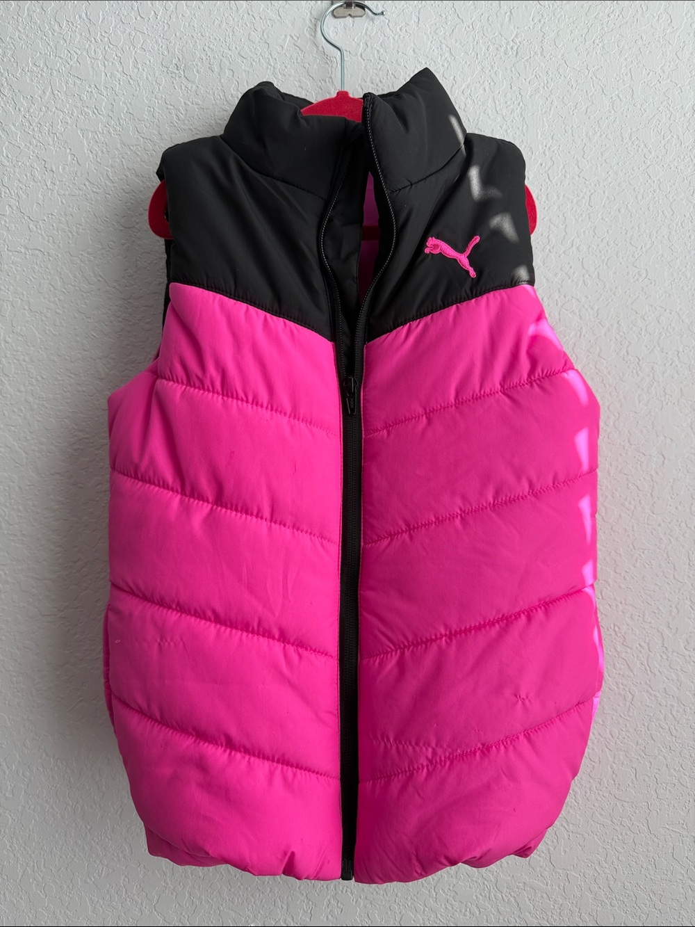 Puma Kids Hot Pink Puffer Vest